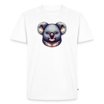 Koala - Men's Premium Organic T-Shirt - white - Front - Nico (187cm)