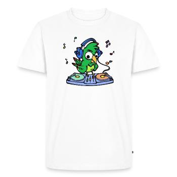 Animal Lover, Parrot, Pet, Bird, Zoo, Animal - Men's Premium Organic T-Shirt - white - Front - Nico (187cm)