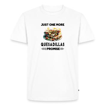 Encore une Quesadillas, c'est promis - T-shirt Premium bio Homme - blanc - Devant - Nico (187cm)