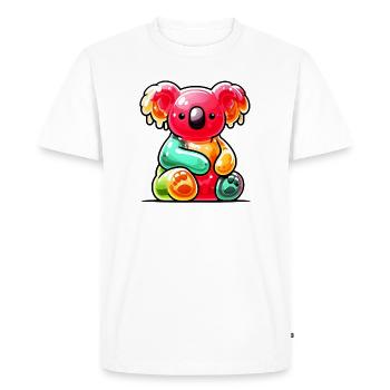 Koala - Men's Premium Organic T-Shirt - white - Front - Nico (187cm)