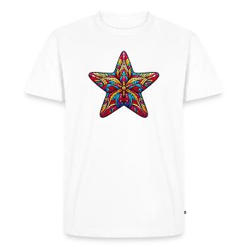 Starfish - Men's Premium Organic T-Shirt - white - Front - Nico (187cm)