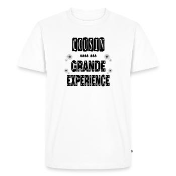 Cousin Avec Une Grande Expérience - T-shirt Premium bio Homme - blanc - Devant - Nico (187cm)