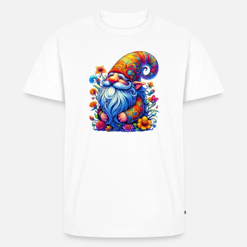Gnom-Goblin-Elf - Männer Premium Bio T-Shirt - Weiß