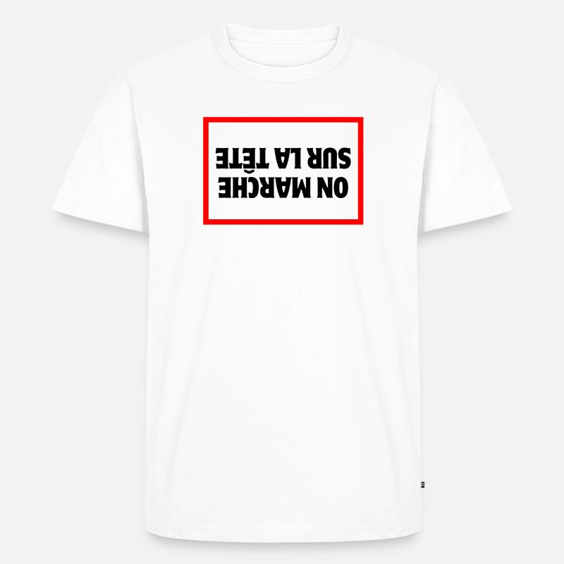 Bauer, Bauer, Bauer, Bauer - Männer Premium Bio T-Shirt - Weiß