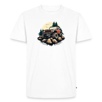 Hors Road_01 - T-shirt Premium bio Homme - blanc - Devant - Nico (187cm)
