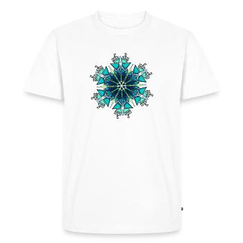 Flocon de neige - T-shirt Premium bio Homme - blanc - Devant - Nico (187cm)