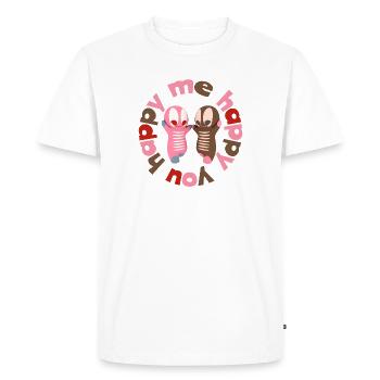 Cute kawaii figure - Men's Premium Organic T-Shirt - white - Front - Nico (187cm)