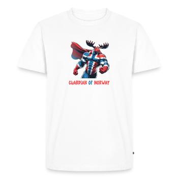 Les Gardiens de Norvège Elk - T-shirt Premium bio Homme - blanc - Devant - Nico (187cm)