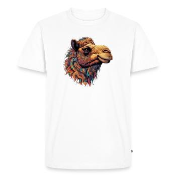 Camel - Men's Premium Organic T-Shirt - white - Front - Nico (187cm)