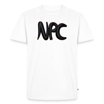 Npc Art abstrait du ballon - T-shirt Premium bio Homme - blanc - Devant - Nico (187cm)