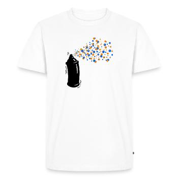 Wildstyle Sprayer Graffti Spray Can Street Art - Men's Premium Organic T-Shirt - white - Front - Nico (187cm)