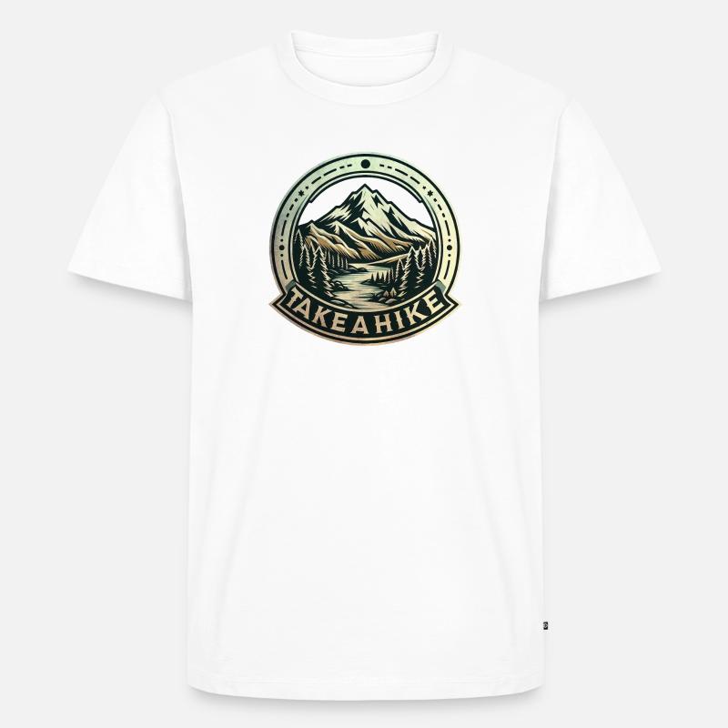 Machen Sie eine Wanderung! - Männer Premium Bio T-Shirt - Weiß