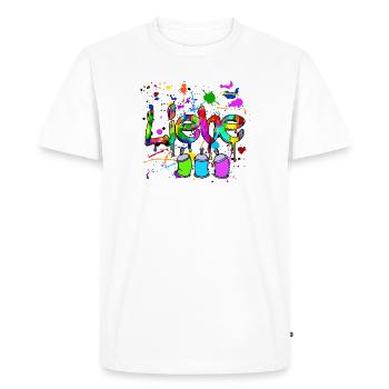 Dessin disant pulvérisateur de bombe aérosol Graffiti Art - T-shirt Premium bio Homme - blanc - Devant - Nico (187cm)
