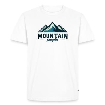 En haut - T-shirt Premium bio Homme - blanc - Devant - Nico (187cm)