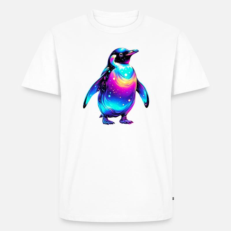 Pinguin - Männer Premium Bio T-Shirt - Weiß