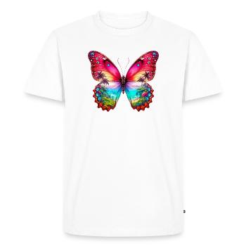 Papillon - T-shirt Premium bio Homme - blanc - Devant - Nico (187cm)