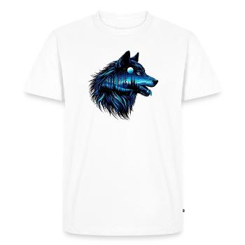 Loup - T-shirt Premium bio Homme - blanc - Devant - Nico (187cm)
