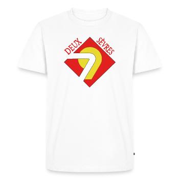 Deux-Sèvres - T-shirt Premium bio Homme - blanc - Devant - Nico (187cm)