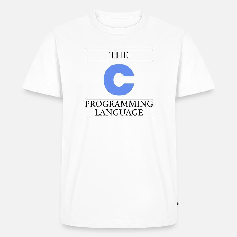 The C Programming Language - Men's Premium Organic T-Shirt - white