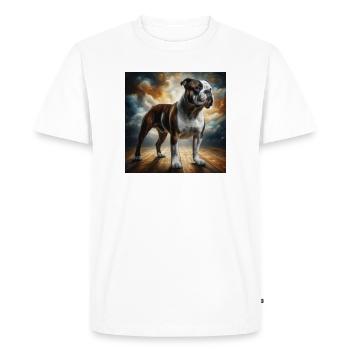 Bouledogue - T-shirt Premium bio Homme - blanc - Devant - Nico (187cm)