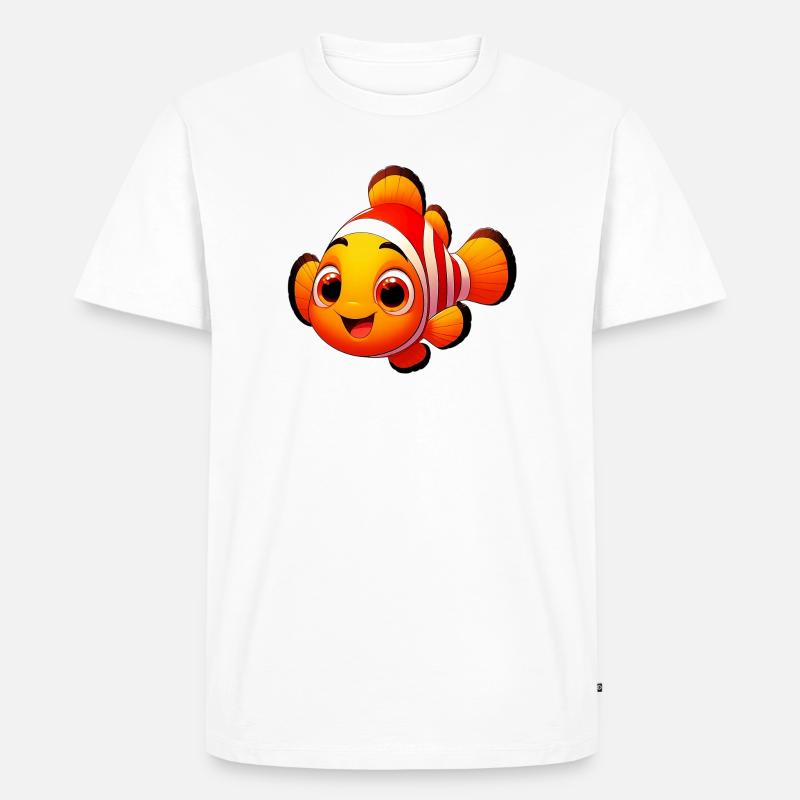 Clownfisch - Männer Premium Bio T-Shirt - Weiß