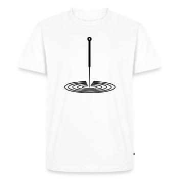 Acupuncture Logo - Men's Premium Organic T-Shirt - white - Front - Nico (187cm)