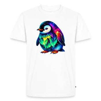 Manchot aurore boréale - T-shirt Premium bio Homme - blanc - Devant - Nico (187cm)