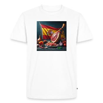 Gigot de jambon - T-shirt Premium bio Homme - blanc - Devant - Nico (187cm)
