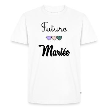 FUTURE MARIEE. EVJF. MARIEE. TEAM. TEAM MARIEE - T-shirt Premium bio Homme - blanc - Devant - Nico (187cm)