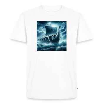 Navire viking - T-shirt Premium bio Homme - blanc - Devant - Nico (187cm)