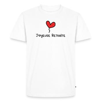 RETIREMENT. HAPPY RETIREMENT. HAPPY RETIREMENT - Men's Premium Organic T-Shirt - white - Front - Nico (187cm)