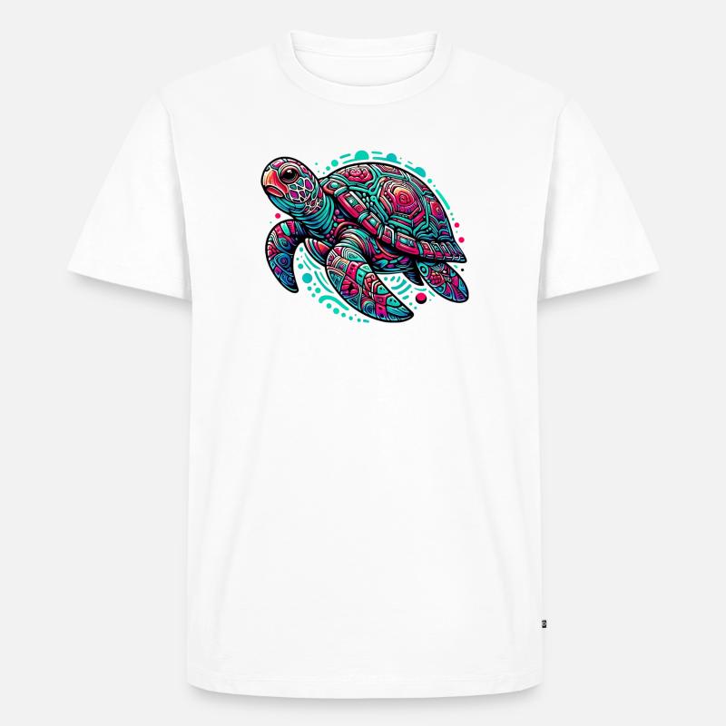 Schildkröte - Männer Premium Bio T-Shirt - Weiß