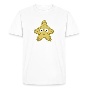 Sad Starfish - Men's Premium Organic T-Shirt - white - Front - Nico (187cm)