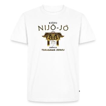 Château de Nijo-jo, Kyoto, époque du shogun d’Edo, Japon - T-shirt Premium bio Homme - blanc - Devant - Nico (187cm)