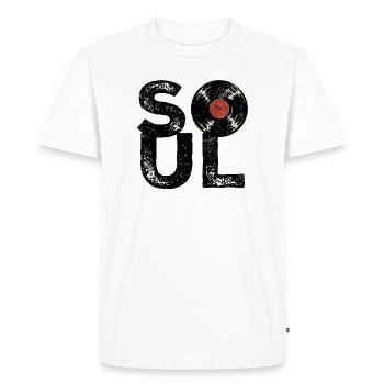 Soul vintage - T-shirt Premium bio Homme - blanc - Devant - Nico (187cm)