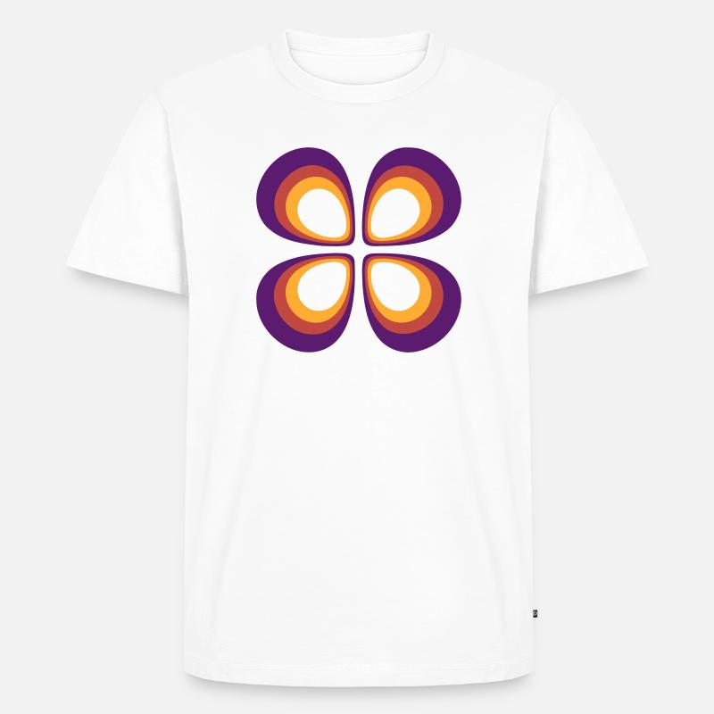 Positives Orbital 2 - Männer Premium Bio T-Shirt - Weiß
