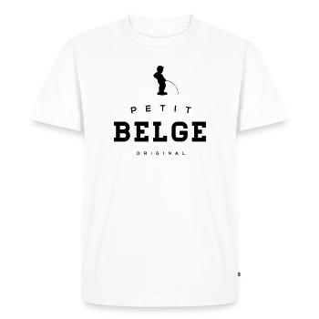 petit Belge manneke pis - T-shirt Premium bio Homme - blanc - Devant - Nico (187cm)