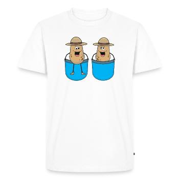 Bags Potatoes Vegetables Potato Farmers - Men's Premium Organic T-Shirt - white - Front - Nico (187cm)