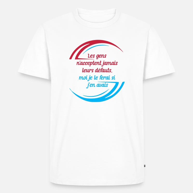 Die Fehler der Menschen - Männer Premium Bio T-Shirt - Weiß