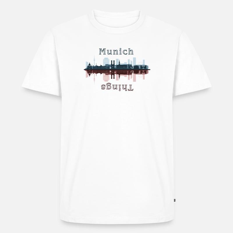 München Dinge - Männer Premium Bio T-Shirt - Weiß