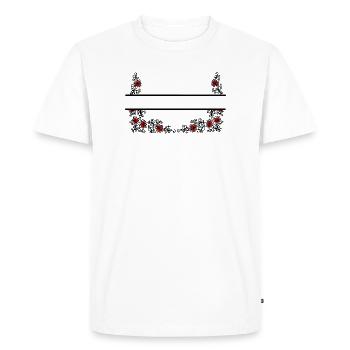 Flower decoration banner - Men's Premium Organic T-Shirt - white - Front - Nico (187cm)