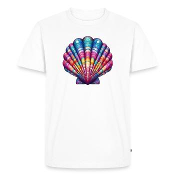Coquille Saint-Jacques - T-shirt Premium bio Homme - blanc - Devant - Nico (187cm)