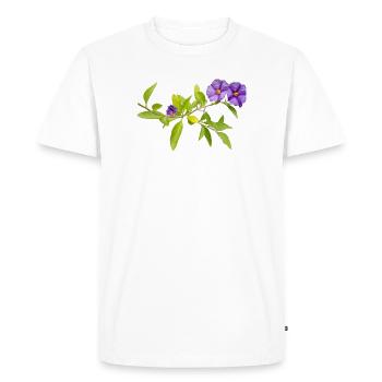 GENTIANE - T-shirt Premium bio Homme - blanc - Devant - Nico (187cm)