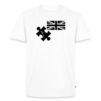 Puzzle John Spilsbury - T-shirt Premium bio Homme - blanc - Devant - Nico (187cm)