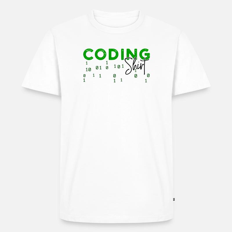 Coden Développeur Programmeur Développeur Web Dicton - T-shirt Premium bio Homme - blanc