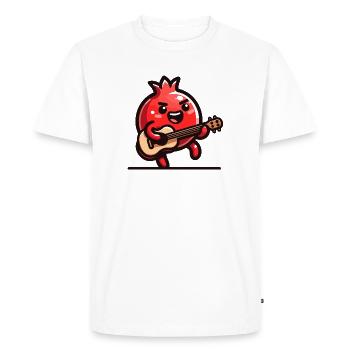 Mélodie de grenade - T-shirt Premium bio Homme - blanc - Devant - Nico (187cm)