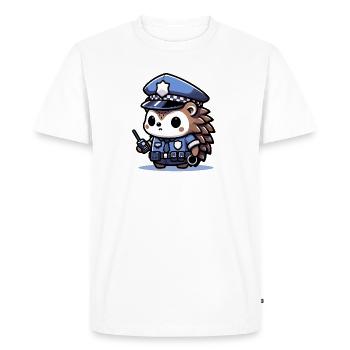 Patrol Pals - Brave Hedgehog - Men's Premium Organic T-Shirt - white - Front - Nico (187cm)