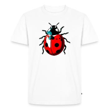 Coccinelle - T-shirt Premium bio Homme - blanc - Devant - Nico (187cm)