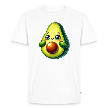 Avocat - T-shirt Premium bio Homme - blanc - Devant - Nico (187cm)