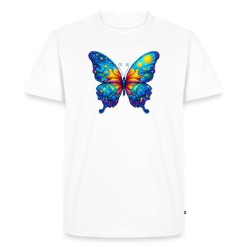 Papillon Van Gogh - T-shirt Premium bio Homme - blanc - Devant - Nico (187cm)